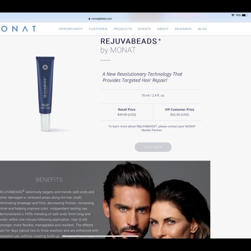 MONAT REJUVABEADS BRAND NEW